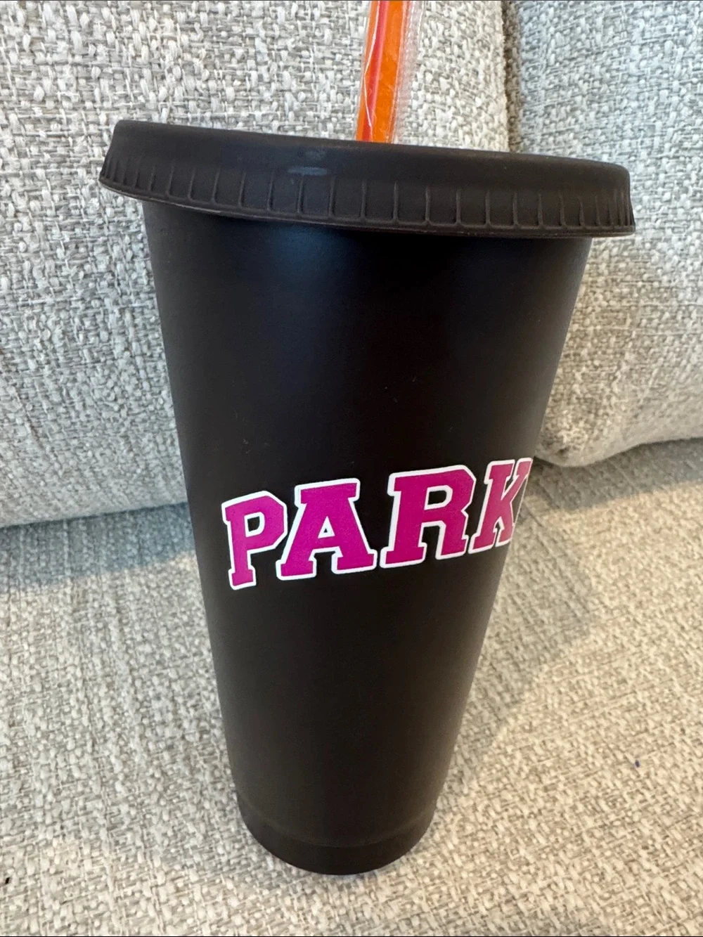 PARKE X DUNKIN’ limited edition tumbler Espresso with Orange Straw nwt